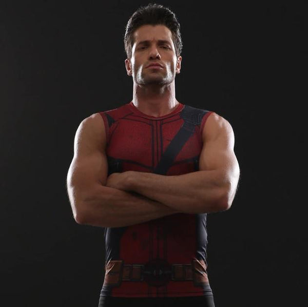 Deadpool Compression Tank Top-RashGuardStore