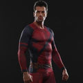 Deadpool Long Sleeve Compression Rashguard-RashGuardStore