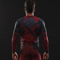 Deadpool Long Sleeve Compression Rashguard-RashGuardStore