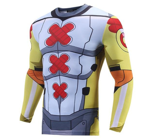 Digimon 'Wargreymon' Long Sleeve Compression Rash Guard-RashGuardStore