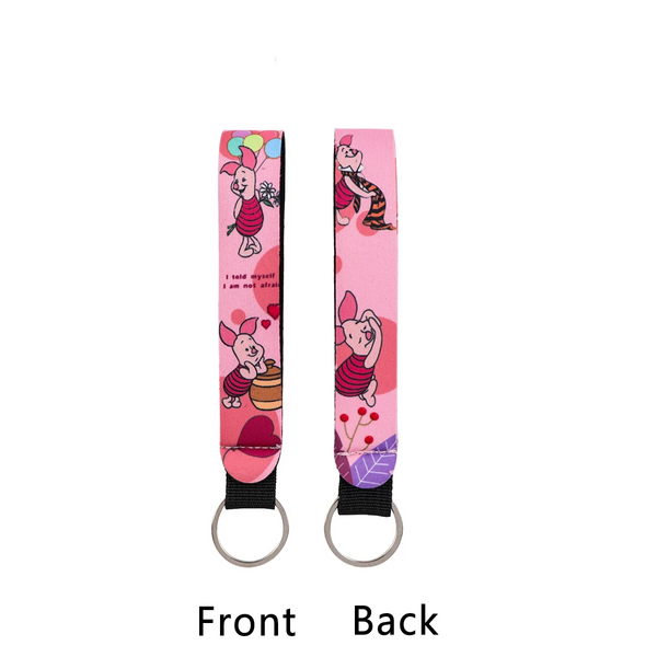 Winnie The Pooh ‘Sweet Piglet' Wrist Lanyard Keyring Clip Keychain