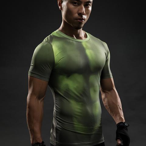 Incredible Hulk "Too Late" Short Sleeve Compression Rash Guard-RashGuardStore