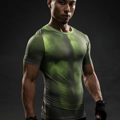 Incredible Hulk "Too Late" Short Sleeve Compression Rash Guard-RashGuardStore