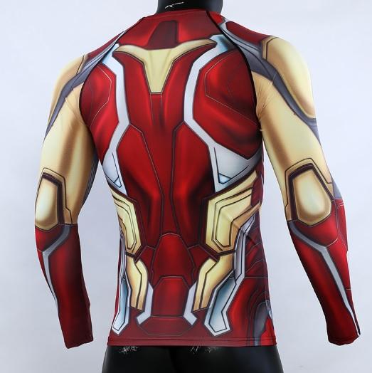 Iron Man "Mark 85" End Game Compression Long Sleeve Rash Guard-RashGuardStore