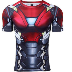 Iron Man "Mark Xvii" Compression Rash Guard-RashGuardStore