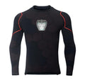 Iron Man 'Stark Industries' Reactor Long Sleeve Premium Compression Rash Guard-RashGuardStore