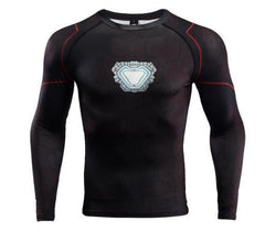 Iron Man 'Tony Stark' Infinity War Long Sleeve Undersuit Compression Rash Guard-RashGuardStore
