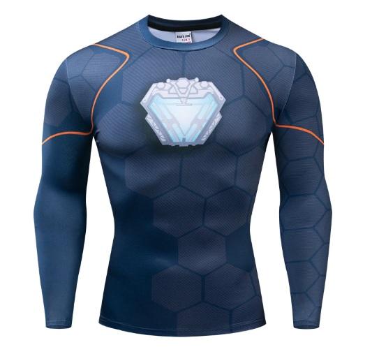 Iron Man 'Tony Stark' Infinity War Long Sleeve Undersuit Dri-Fit Rash Guard-RashGuardStore