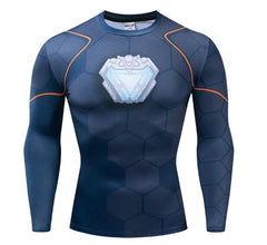 Iron Man 'Tony Stark' Infinity War Long Sleeve Undersuit Dri-Fit Rash Guard-RashGuardStore