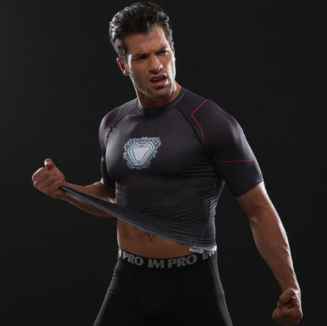 Iron Man 'Tony Stark' Infinity War Undersuit Compression Rash Guard-RashGuardStore