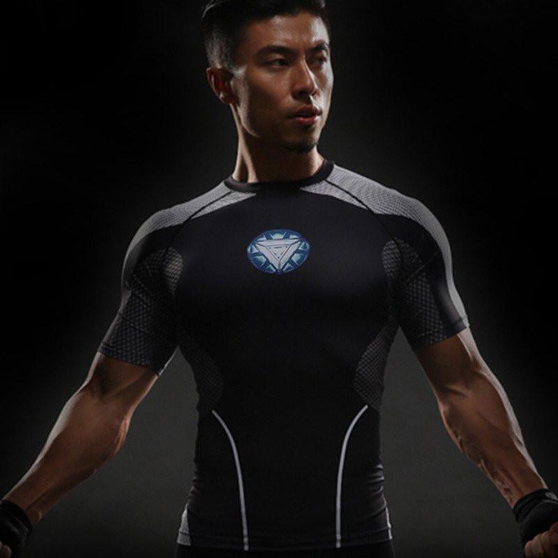 Iron Man "Tony'S Workshop" Undersuit Compression Rash Guard-RashGuardStore