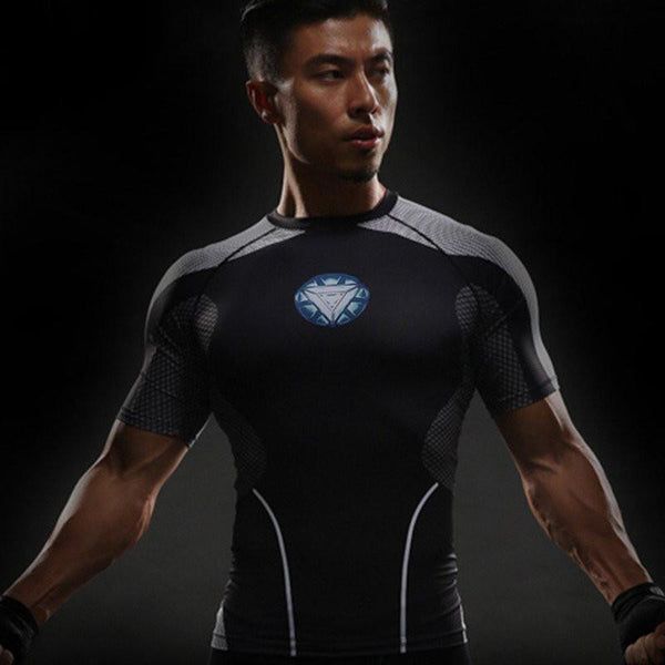 Iron Man "Tony'S Workshop" Undersuit Compression Rash Guard-RashGuardStore