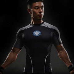 Iron Man "Tony'S Workshop" Undersuit Compression Rash Guard-RashGuardStore