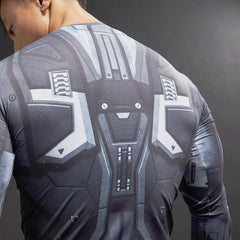 Iron Man "War Machine" Compression Long Sleeve Rashguard-RashGuardStore