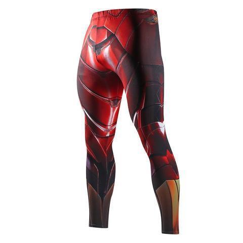 Ironman Men'S Premium Compression Leggings Grappling Spats-RashGuardStore