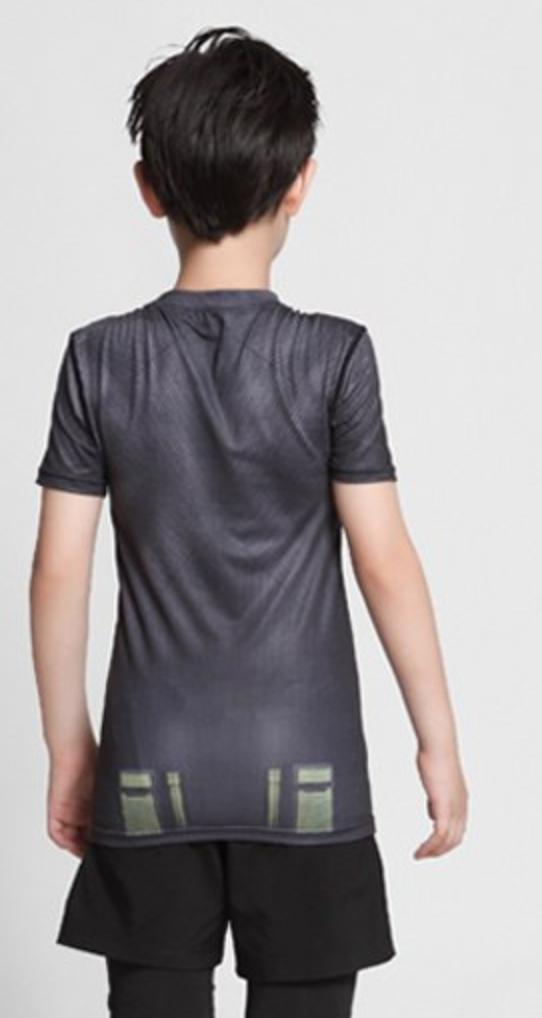 Kid's Batman "Outsiders" Short Sleeve Compression Rash Guard-RashGuardStore