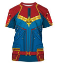Kid's Carol Danvers Captain Marvel Dri-Fit Shirt-RashGuardStore