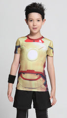 Kid's Iron Man "Mark XLII" Compression Rash Guard-RashGuardStore