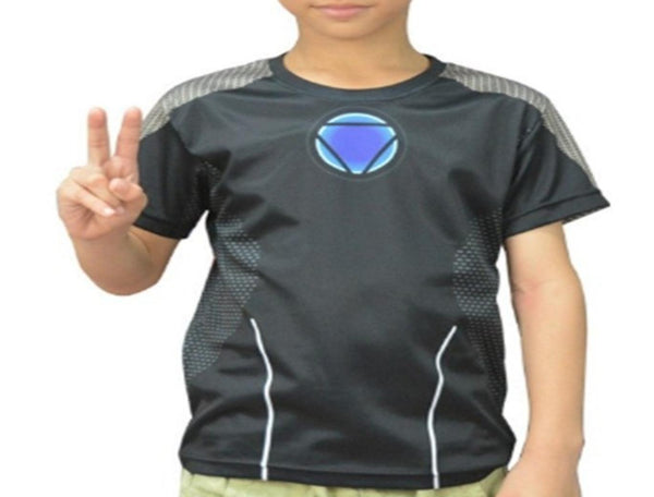 Kid's Iron Man "Tony's Workshop" Compression Rash Guard-RashGuardStore