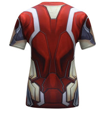 Women's Iron Man Compression 'Mark 85' Short Sleeve Rashguard