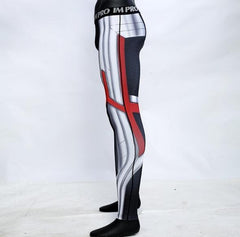 Men's Avengers End Game 'Quantum Realm Suit' Premium Compression Leggings-RashGuardStore