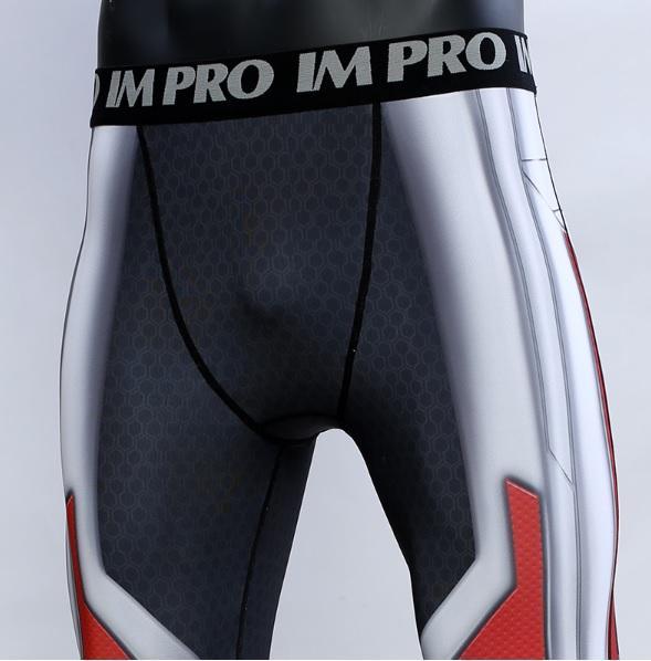 Men's Avengers End Game 'Quantum Realm Suit' Premium Compression Leggings-RashGuardStore