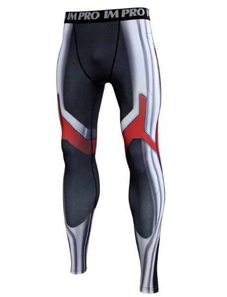 Men's Avengers End Game 'Quantum Realm Suit' Premium Compression Leggings-RashGuardStore