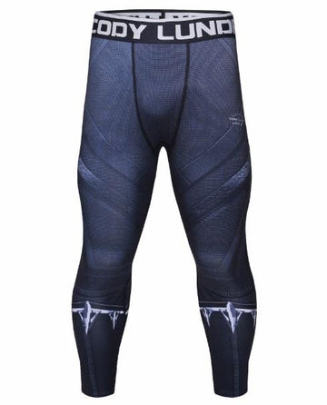 Men's Black Panther Infinity War Premium Compression Leggings Spats-RashGuardStore