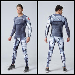 Men's Buck "Winter Soldier" Armor Compression Leggings Grappling Spats-RashGuardStore