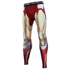 Men's Iron Man "Mark 85" End Game Compression Leggings Spats-RashGuardStore