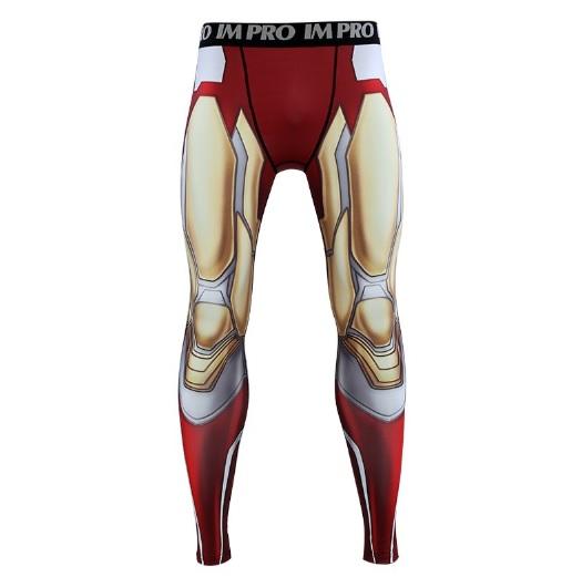 Men's Iron Man "Mark 85" End Game Compression Leggings Spats-RashGuardStore