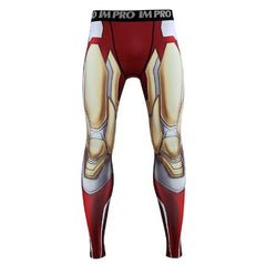 Men's Iron Man "Mark 85" End Game Compression Leggings Spats-RashGuardStore