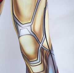 Men's Iron Man "Mark 85" End Game Compression Leggings Spats-RashGuardStore