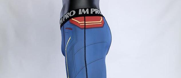 Men's Men's Captain Marvel Carol Danvers Compression Leggings Spats-RashGuardStore