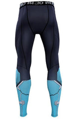 Men's Men's Captain Marvel Carol Danvers 'Star Force' Green Kree Compression Leggings Spats-RashGuardStore