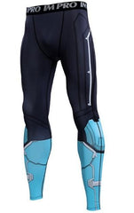 Men's Men's Captain Marvel Carol Danvers 'Star Force' Green Kree Compression Leggings Spats-RashGuardStore