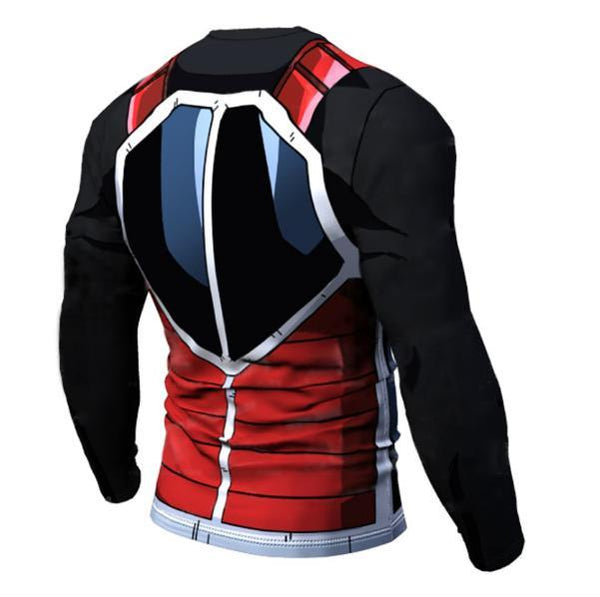 Onyx Rouge Armor Dragon Ball Z Long Sleeve Compression Rash Guard-RashGuardStore