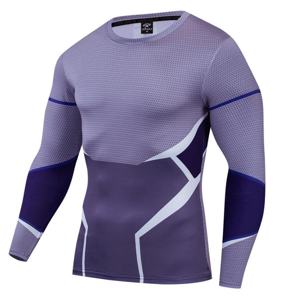 Silver Compression 'Age of Ultron' Long Sleeve Rashguard