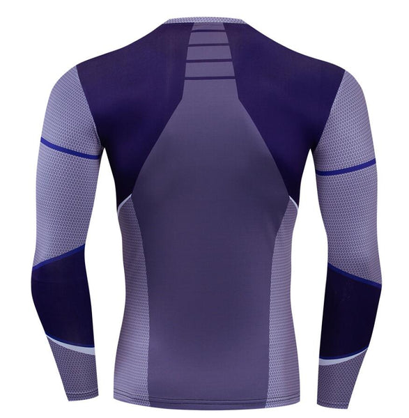 Silver Compression 'Age of Ultron' Long Sleeve Rashguard