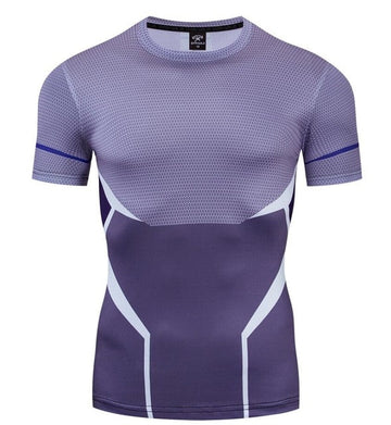 Age of Ultron Silver Compression Short Sleeve Rashguard