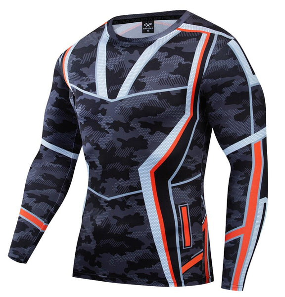 Iron ManCompression 'Infinity War Camouflage' Long Sleeve Rashguard