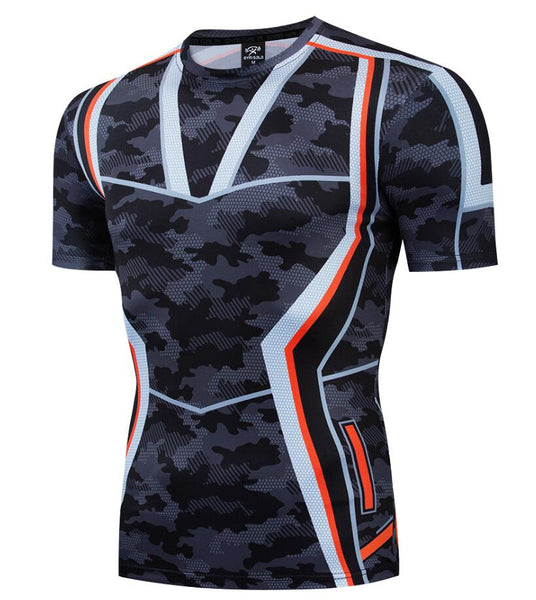 Iron ManCompression 'Iron ManStark Infinity War Camouflage' Short Sleeve Rashguard