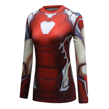 Iron Man Women's Compression End Game Mark 85 Long Sleeve Rashguard
