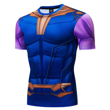 Guardians Thanos Compression Short Sleeve Rashguard