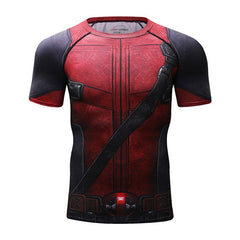 Deadpool Compression Elite Short Sleeve Rashguard