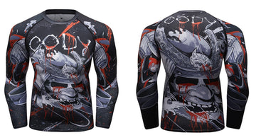 Blood War Samurai Compression Elite Long Sleeve Rashguard