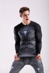 Men's Spider Man '3.0' Elite Compression Long Sleeve Rashguard Set