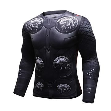 Infinity War End Game Thor Compression Elite Long Sleeve Rashguard End Game Infinity War End