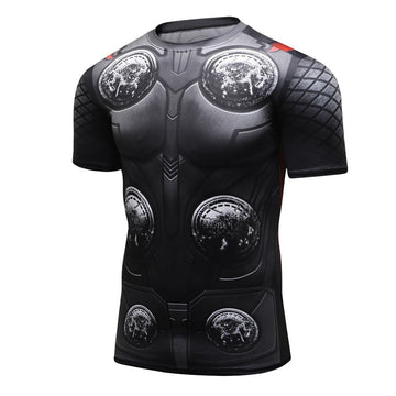 Infinity War | End Game Thor Compression Elite Short Sleeve Rashguard