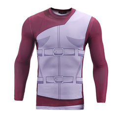 BJJ Rash Guard Naruto Compression 'Gaara' Elite Long Sleeve Rashguard